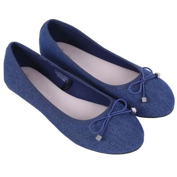 CL BY LAUNDRY BOWKNOT DENIM MATERIALS SLIP-ON WOMEN"S FLAT SHOE - Picture 1 of 16